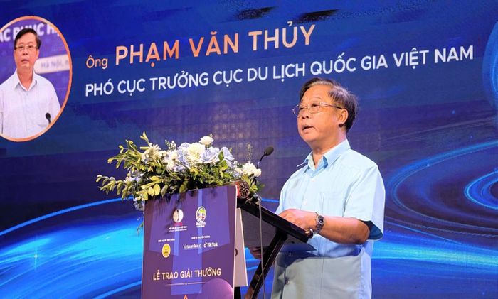 Ông Phạm Văn Thủy, Phó Cục trưởng Cục Du lịch Quốc gia Việt Nam phát biểu.