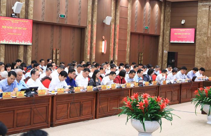 Các đại biểu dự hội nghị. Ảnh Thành Thái