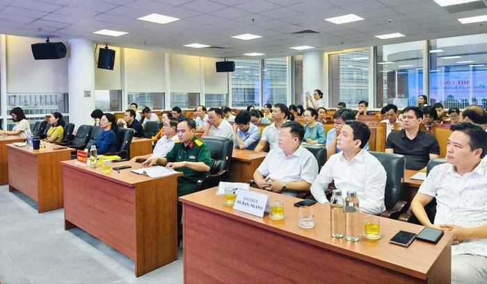 Quang cảnh Hội nghị Mit tinh Hưởng ứng Ngày Dân số thế giới 11/7 tại Hải Phòng sáng 9/7. Ảnh; H.N