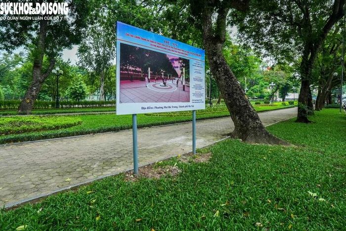 Bảng thông tin dự án chính trang khu vực.