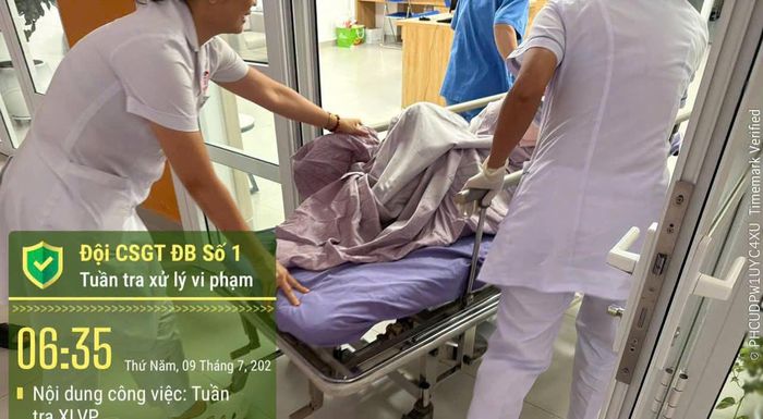 Hiện tại, sản phụ đã sinh một bé trai khỏe mạnh và sức khỏe 2 mẹ con ổn định. Ảnh: Cơ quan Công an.