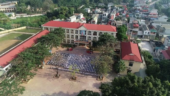 Trường THPT Cao Phong. (Ảnh: Fanpage nhà trường)