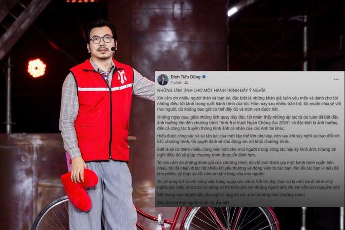 Bài chia sẻ của Anh Tài Đinh Tiến Dũng trên trang cá nhân.