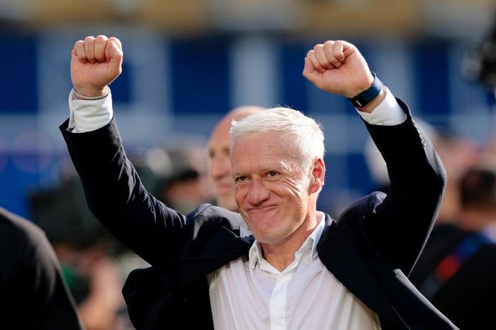 Deschamps đang hướng tới trận chung kết World Cup thứ ba liên tiếp cùng tuyển Pháp. Ảnh: Reuters.