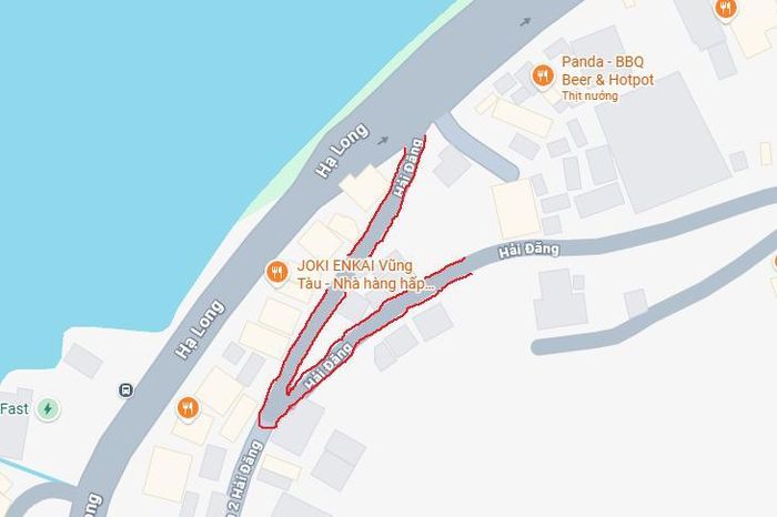  Đoạn đường được mở rộng để đảm bảo an toàn lưu thông. Ảnh cắt từ Google Maps. 