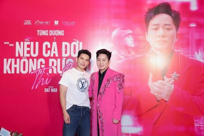 Quốc Thiên đến chúc mừng Tùng Dương ra mắt MV