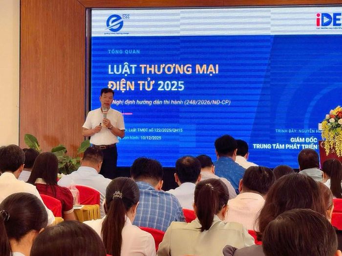 Ông Nguyễn Hữu Tuấn, Giám đốc eComDX phát biểu
