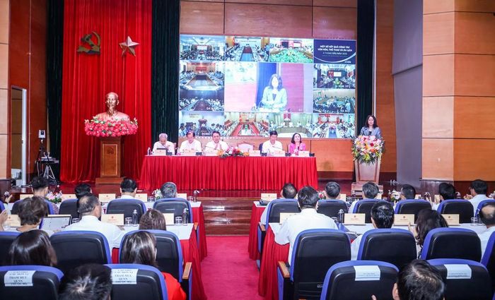 Hội nghị Sơ kết công tác 6 tháng đầu năm và triển khai nhiệm vụ công tác 6 tháng cuối năm 2026 được tổ chức trực tiếp và trực tuyến tại nhiều điểm cầu. Ảnh: BTC
