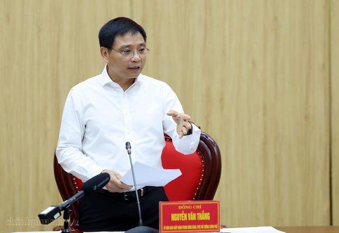 Phó Thủ tướng Nguyễn Văn Thắng phát biểu kết luận cuộc họp - Ảnh: VGP/Đức Tuân