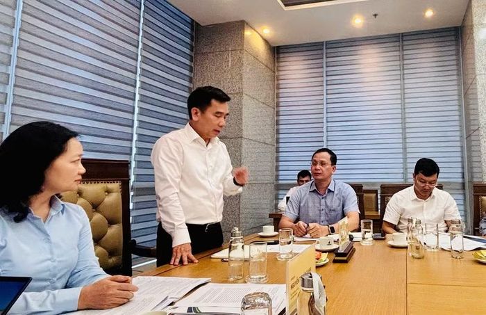 Phó Tổng Giám đốc Petrovietnam Lê Xuân Huyên phát biểu tại buổi làm việc, khẳng định quyết tâm cụ thể hóa Nghị quyết 57-NQ/TW bằng những bước đi chiến lược và bài bản trong toàn Tập đoàn.