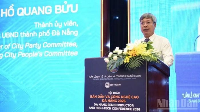 Phó Chủ tịch Ủy ban nhân dân thành phố Đà Nẵng Hồ Quang Bửu phát biểu khai mạc.