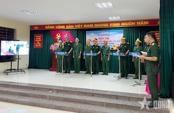 Hội thi thanh niên Lữ đoàn 205 với pháp luật, kỷ luật.