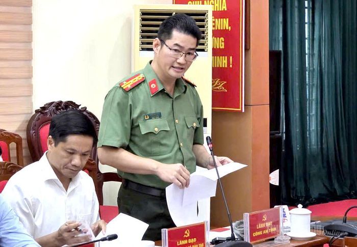 Đại diện Công an tỉnh Tuyên Quang thông tin về kết quả điều tra bước đầu về Kỳ thi tốt nghiệp THPT năm 2026 trên địa bàn tỉnh.