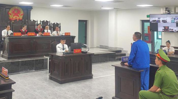 Phiên tòa xét xử bị cáo Thành.