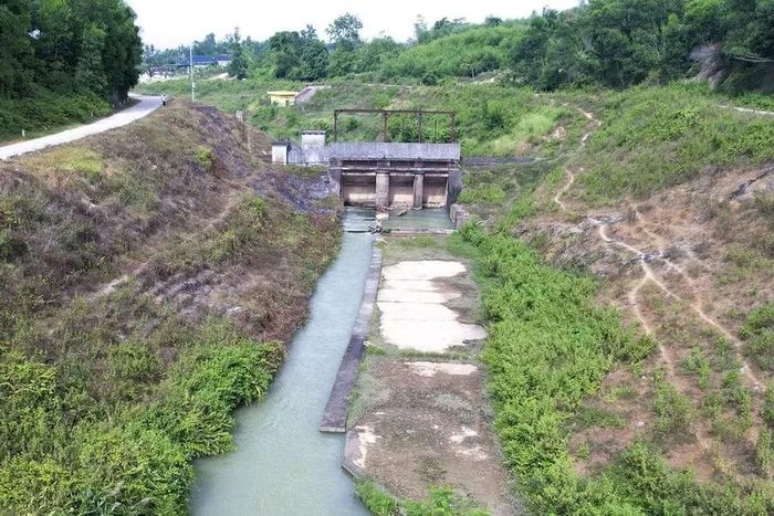 Vị trí vụ sập cống Hiệp Hòa năm 1978. (Ảnh: Võ Thanh Hải)