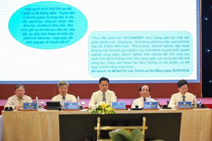 Hội thảo “Đẩy mạnh gắn kết “ba nhà” (Nhà nước - Đại học - Doanh nghiệp) do Đại học Đà Nẵng chủ trì.