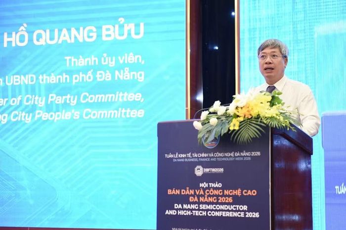 Ông Hồ Quang Bửu, Phó Chủ tịch UBND TP Đà Nẵng phát biểu tại Hội thảo.