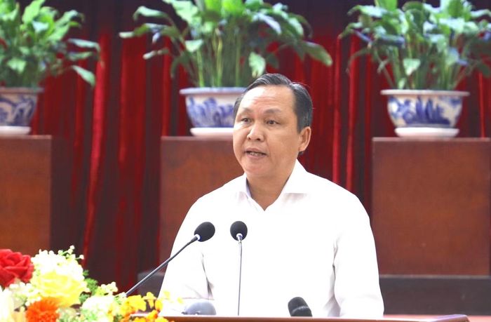Ông Lê Công Lý - Phó Chủ tịch Thường trực UBND TP. Cần Thơ, phát biểu tại hội nghị. Ảnh: Nhật Huy.