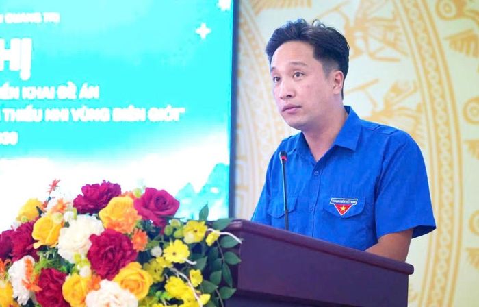 Anh Bùi Đức Giang - Bí thư Tỉnh Đoàn Phú Thọ phát biểu.