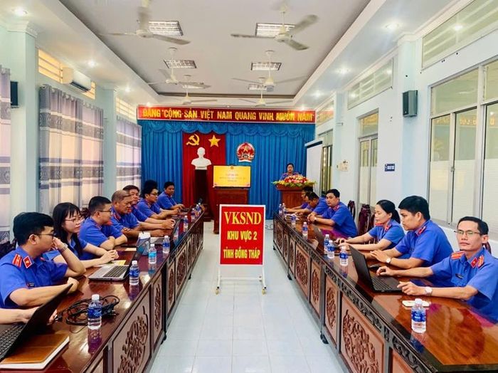 Toàn cảnh buổi sinh hoạt chuyên đề.