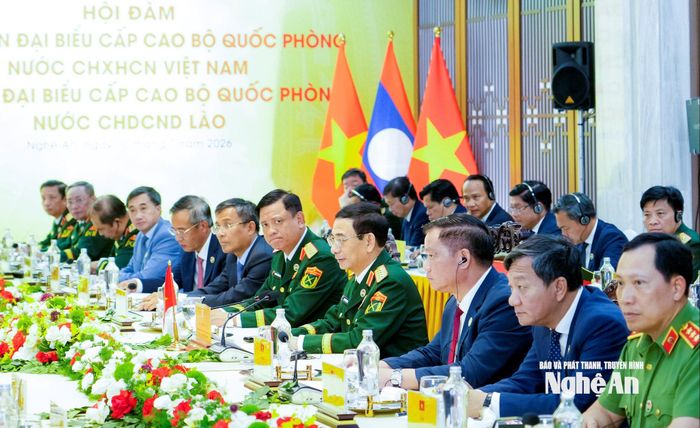 Đoàn đại biểu cấp cao Việt Nam dự Hội đàm. Ảnh: phạm Bằng