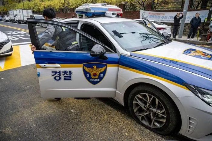 Một chiếc xe của cảnh sát Hàn Quốc. (Nguồn: Yonhap)