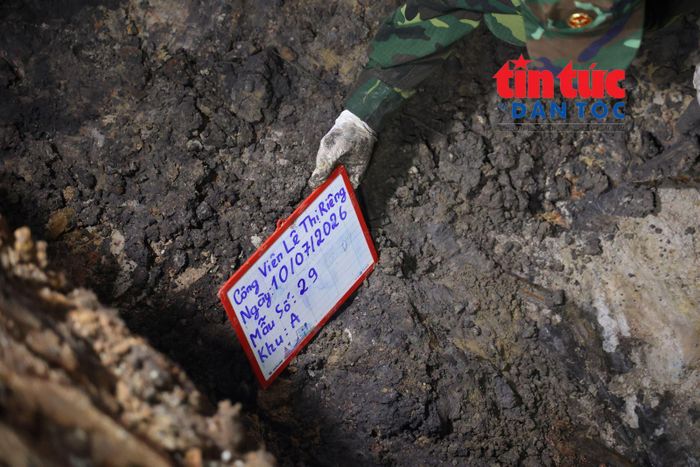 Vị trí phát hiện các hài cốt liệt sĩ.