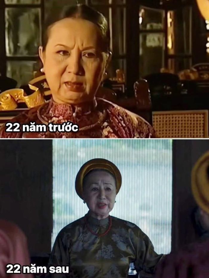 NSƯT Hồng Vân đóng cả hai dự án về Nam Phương Hoàng hậu cách nhau hơn 2 thập kỷ.