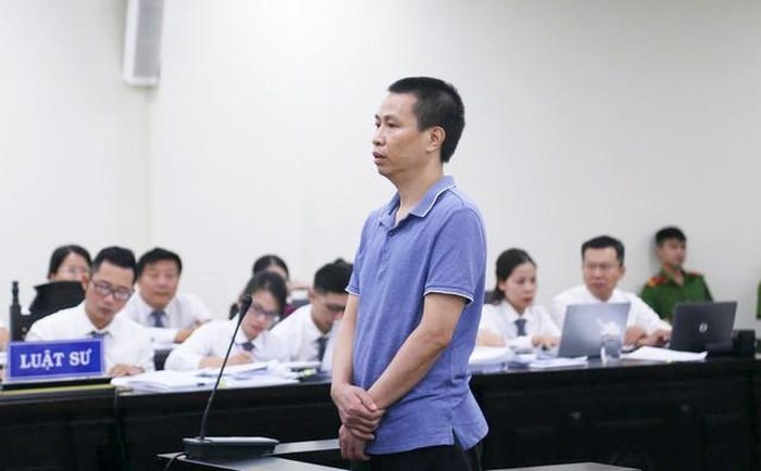Bị cáo Phạm Vũ Khiêm tại phiên tòa.