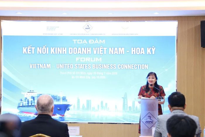 Bà Cao Thị Phi Vân, Phó Giám đốc ITPC phát biểu tại hội thảo. Ảnh: MINH XUÂN