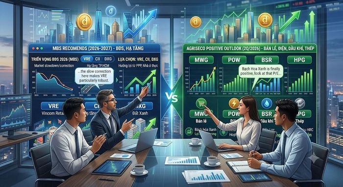 Khuyến nghị cổ phiếu hôm nay: MBS chọn VRE, CII, DXG; Agriseco gọi tên MWG, HPG. Ảnh minnh họa: AI tạo