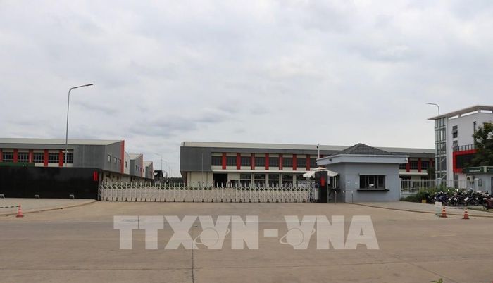 Nhà xưởng của một công ty nước ngoài thuê đất trong Cụm công nghiệp Gia Thuận 1, xã Gia Thuận, tỉnh Đồng Tháp. Ảnh: Hữu Chí - TTXVN