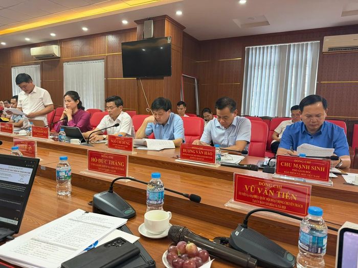 Đoàn khảo sát của Ủy ban Văn hóa và Xã hội của Quốc hội khảo sát tại tỉnh Thái Nguyên.