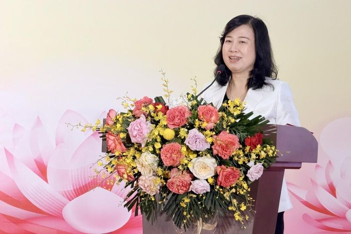 Bộ trưởng Bộ Y tế Đào Hồng Lan phát biểu tại chương trình