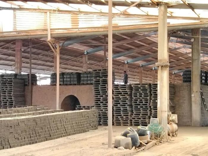 Khu vực lò Hoffman bên trong nhà xưởng của Công ty Cổ phần Vân Đức.