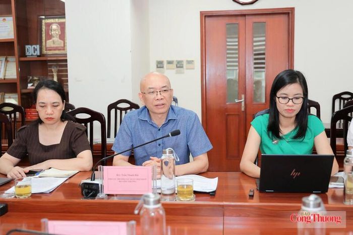 Ông Trần Thanh Hải, Phó Cục trưởng Cục Xuất nhập khẩu phát biểu tại buổi làm việc. Ảnh: Hoàng Nhưỡng