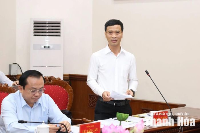 Phó Chủ nhiệm Văn phòng Chính phủ Nguyễn Văn Thắng phát biểu tại buổi làm việc.