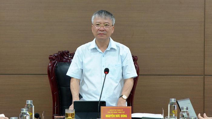 Chủ tịch HĐND thành phố Nguyễn Đức Dũng kết luận buổi tiếp công dân. Ảnh: VĂN HÙNG - ĐÌNH HIỀN
