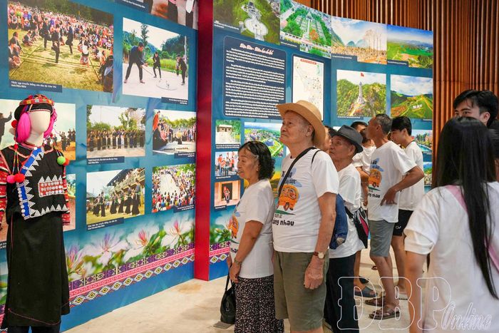 Du khách tham quan triển lãm chuyên đề.