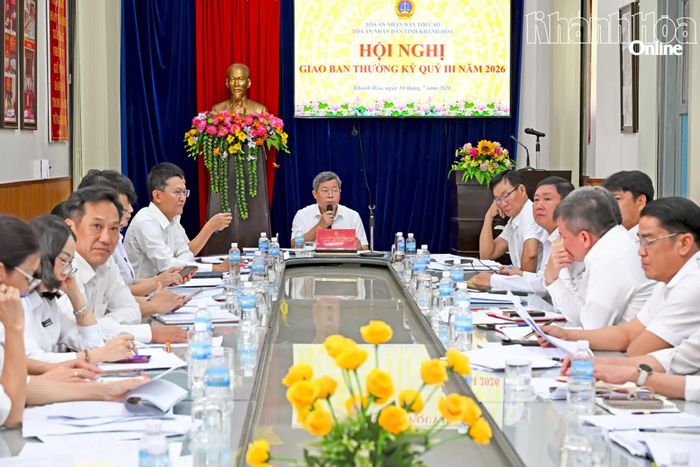 Quang cảnh hội nghị giao ban thường kỳ quý III/2026.