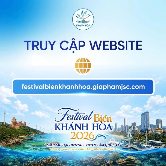 Khán giả chỉ cần truy cập website https://festivalbienkhanhhoa.giaphamjsc.com rồi tiến hành các bước để đăng ký.