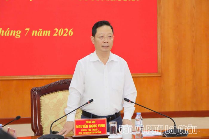 Đồng chí Nguyễn Ngọc Vinh – Phó Bí thư Tỉnh ủy, Chủ tịch Ủy ban Mặt trận Tổ quốc (MTTQ) Việt Nam tỉnh, Trưởng Ban Chỉ đạo tỉnh chủ trì và phát biểu chỉ đạo.