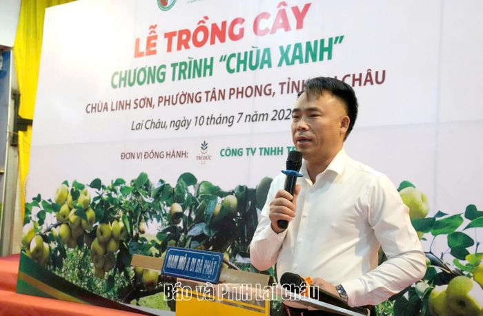 Tiến sĩ Đào Xuân Hưng – Tổng Biên tập Tạp chí Nông nghiệp và Môi trường phát biểu tại buổi lễ.
