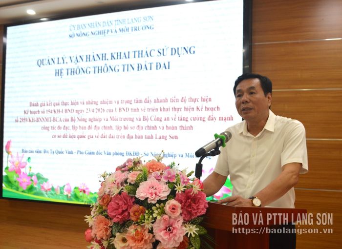 Lãnh đạo Sở Nông nghiệp và Môi trường phát biểu tại lớp bồi dưỡng