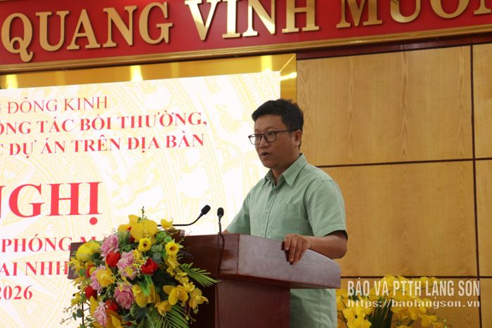 Đại diện chủ đầu tư dự án Khu đô thị mới Đông Kinh đề xuất giải pháp đẩy nhanh GPMB