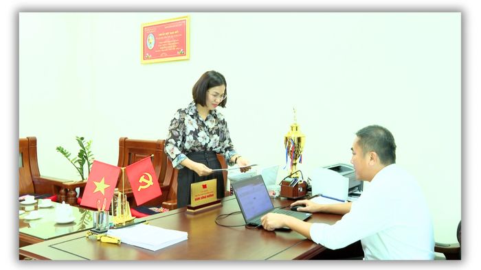 Đội ngũ cán bộ cơ sở thực hiện tốt công tác tham mưu.