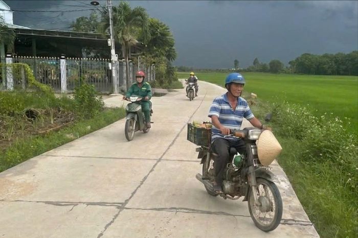 Tuyến đường kết nối khu dân cư và sản xuất ở xã Bắc Ruộng