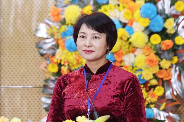 Đồng chí Phạm Thị Phúc, Phó Bí thư Tỉnh ủy, Chủ tịch Ủy ban MTTQ Việt Nam tỉnh Lâm Đồng dự, phát biểu chỉ đạo