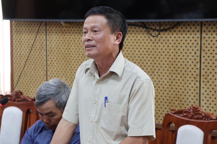 Ông Nguyễn Bá Kiên đại diện 14 hộ dân kiến nghị một số nội dung về đền bù, bố trí tái định cư