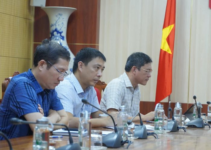 Các đại biểu tham dự cuộc họp tại điểm cầu tỉnh Quảng Trị - Ảnh: H.L